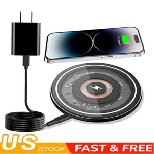 65W Fast Wireless Charger Charging Mat For iPhone 16 15 14 13 12 Pro Max XR XS X - Picture 1 of 17