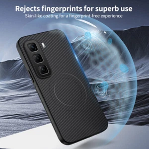 Funda protectora magnética a prueba de golpes de fibra de carbono de lujo para Infinix Note 50 Pro+ 5G - Imagen 1 de 12
