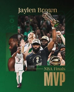 Foto de la NBA Jaylen Brown 2024 Finales de la NBA MVP Collage Boston Celtics 8x10 - Imagen 1 de 1