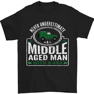 Camiseta para hombre de mediana edad con 4x4 todoterreno 100 % algodón - Imagen 1 de 11