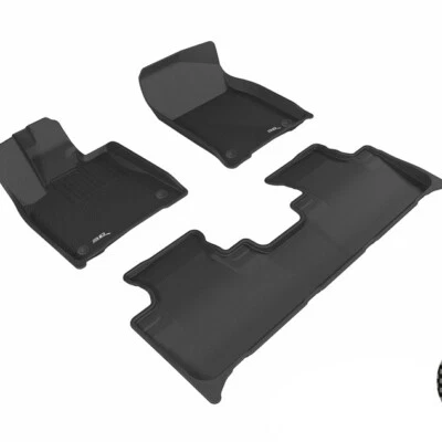 3D MAXpider  Black 1st & 2nd Row 3 Piece Set for Lexus RX450h - Image 1 of 4