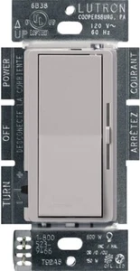 Lutron Diva LED+ Dimmschalter, 150W, DVSCCL-153P-SW, ein-/3-fach, schneegrau - Bild 1 von 13