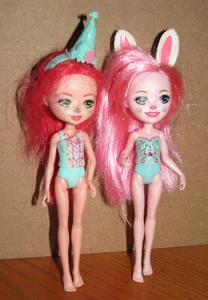 Lote de 2 muñecas ENCHANTIMALS Mattel Fanci Flamingo & Bree Bunny - Imagen 1 de 5