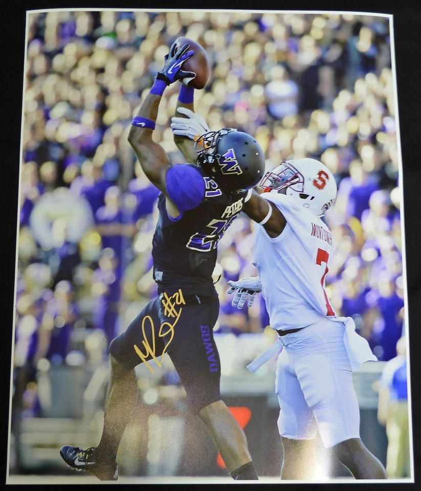 Marcus Peters 16x20 Photo Autographed Signed AUTO UW Huskies vs Stanford  Foto 1 de 1