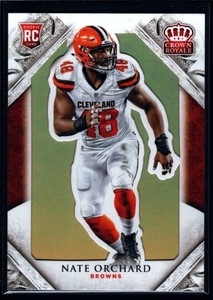NATE ORCHARD BROWNS ROOKIE GOLD REFRACTOR MINT RC 2015 CROWN ROYALE #110 