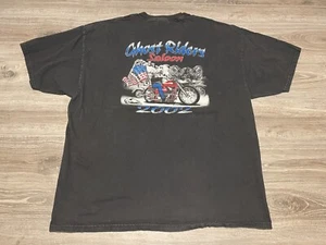 Vintage 2002 Ghost Riders Saloon Biker Faded Motorcycle T-Shirt Adult Size 2XL - Picture 1 of 6