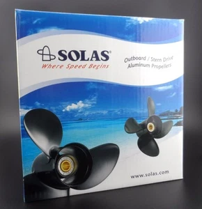 Solas Amita 3 Propeller hélice for TOHATSU/YAMAHA Outboard 3411-130-21 3X13X21 - Picture 1 of 3