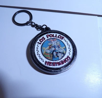 LOS POLLOS HERMANOS QUEBRANDO MAU ENGRAÇADO CITAÇÃO CHAVEIRO metal usado - Imagem 1 de 4