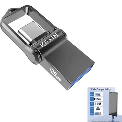 USB Stick 128GB, USB C OTG 3.0, Speicherkarten, Datenträger, Flash Drive - Bild 1 von 2