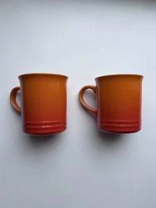 LE CREUSET Flame 400ml Coffee Mug Set of 2 Second Choix - Picture 1 of 3