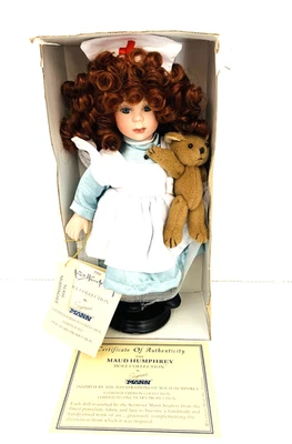 Seymour Mann Maud Humphrey Nurse Nightingale Doll w/Teddy Bear COA Ltd Edition - Image 1 of 4