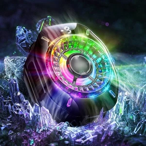 Ventilateur de refroidissement avec lumières RGB et clip pour jeux et vlogging - Photo 1 sur 12