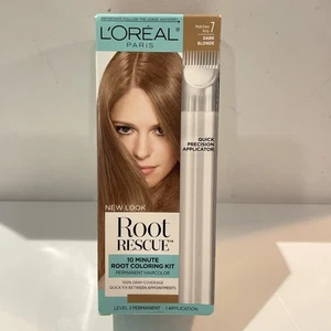 Color de cabello permanente L'Oreal Root Rescue combina con cualquier 7 tonos rubio oscuro - Imagen 1 de 1