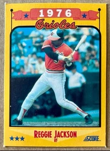 1988 Score Baseball Card Reggie Jackson Baltimore Orioles #501 - Picture 1 of 2