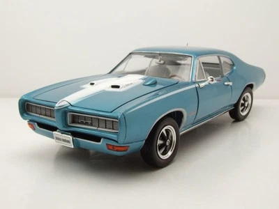 Pontiac Royal Bobcat Gto 1968 Turchese Metallico Modellino Auto 1:18 Auto World - Immagine 1 di 4