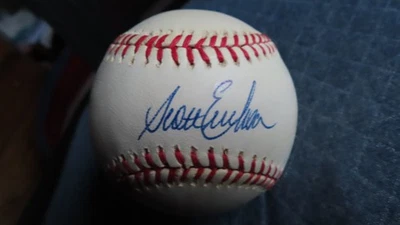 Scott Erickson Autografiado Oficial Liga Americana BB Yankees Orioles Twins Foto 1 de 4