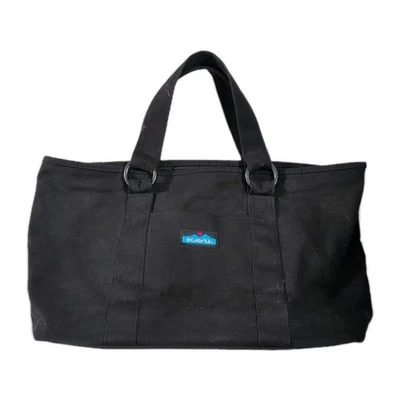 Bolso de Mano Kavu Negro Lona Expandible 18" Foto 1 de 4
