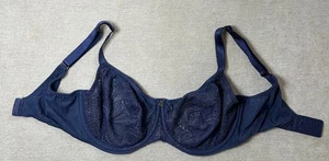 Fantasie Twilight Bra Navy Blue Size 34H Underwired Side Support Full Cup 2542 - Picture 1 of 8