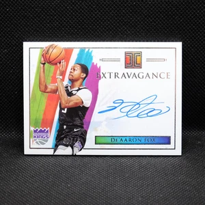 2020-21 De'Aaron Fox Impeccable EA-DAF Extravagance Autograph - Picture 1 of 2