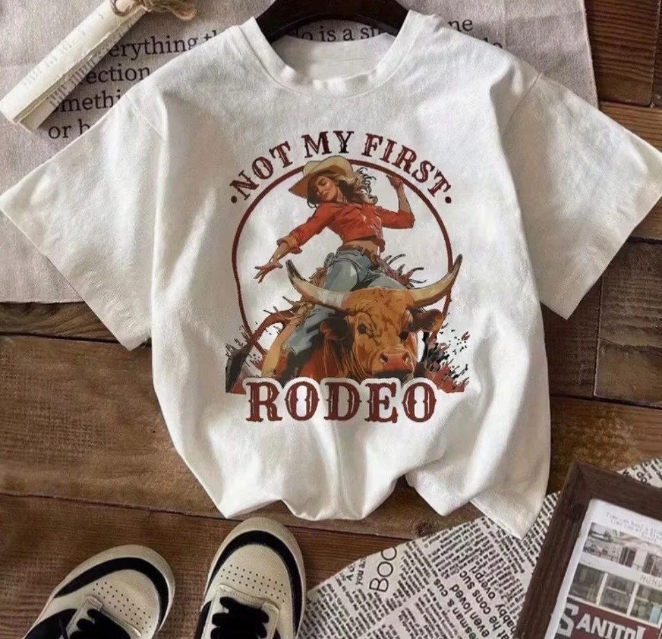 Camiseta mujer vaquera occidental S M L Foto 1 de 2