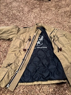 Chaqueta De Colección Alpha Industries L Chaqueta De Vuelo Tostada, Diseño Único Foto 1 de 4