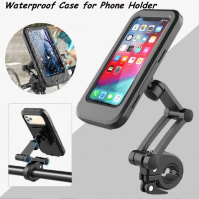 Motorbike Bike Bicycle Phone Mount Case Holder Waterproof For Delivery Drivers - image 1 of 4