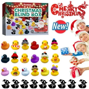 Weihnachten-Adventskalender Gummi Enten für Badespielzeug Kindergeschenke NEU - Bild 1 von 12