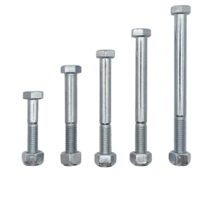M24 x 300mm Hex Bolt & Nyloc Nut Metric Coarse 3p High Tensile Class 8.8 Zinc - Picture 1 of 5