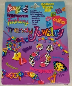 Vintage 1990er Lisa Frank Fantastic Fashions Trendy Schmuckset Mix & Match selten - Bild 1 von 4