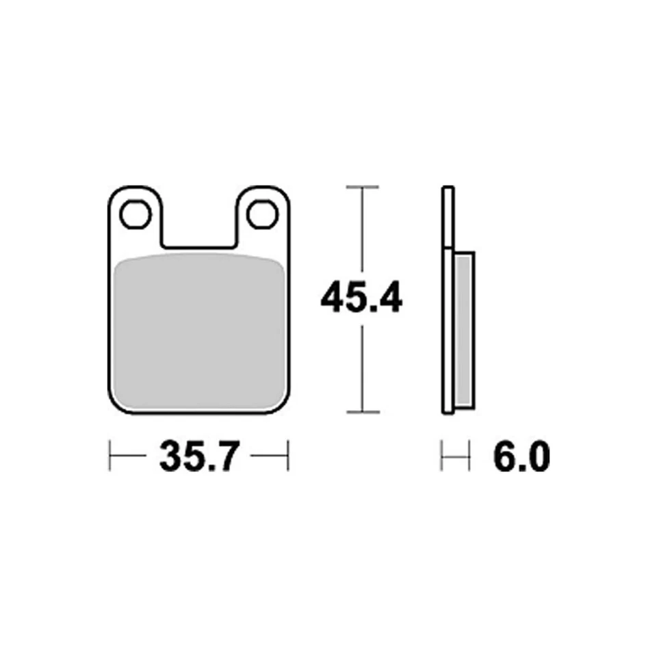 Pastillas de freno semimetálicas SM1 (621SM1) Foto 1 de 1