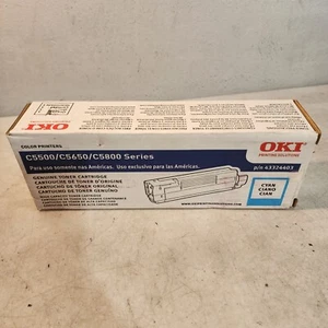 Tóner cian Oki 43324403 C5500/C5650/C5800 genuino nuevo OEM sellado envío gratuito - Imagen 1 de 3