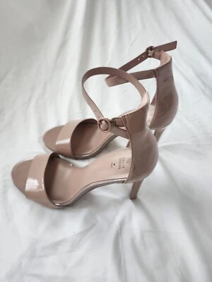 Call It Spring Soft Pink Ankle Strap Vegan Leather High Strappy Heels Womens 8.5 - Image 1 of 4