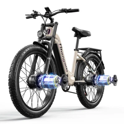 SHENGMILO 26" Elektrofahrrad 2000W City Bike 840Wh 48V 17.5AH AKKU Pedelec Hydr. Bremsen