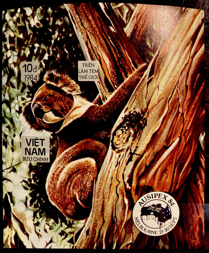 Vietnam, coala, S.C.#1438,S.C.V.$11  MNH  Imperf, sheet of 1 as issued in 1984 - Image 1 of 1