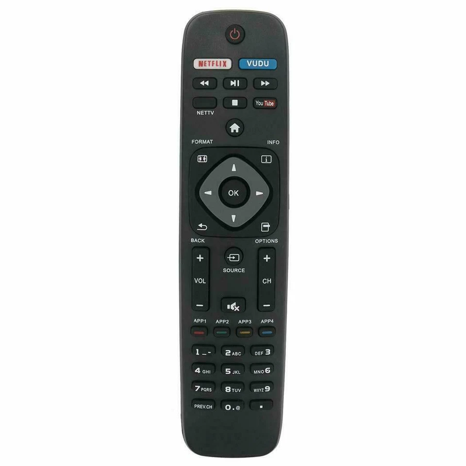 Nuevo control remoto NH500UP para Philips Smart TV Netflix Vudu 50PFL5601/F7 55PFL5602/F7 Foto 1 de 2