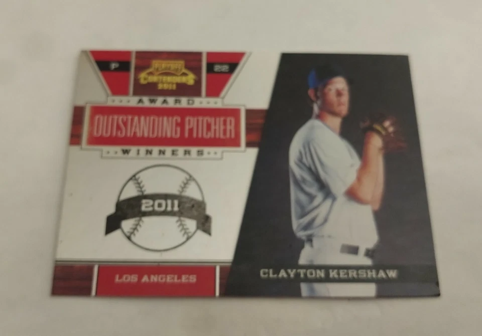 2011 Playoff Contenders Award Winners INSERT #17 Clayton Kershaw MINT LA DODGERS - Image 1 of 1