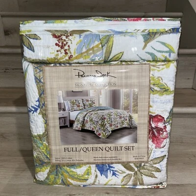 Nuevo Juego de Edredón Panama Jack Signature Collection Completo/Queen 3 piezas Foto 1 de 4