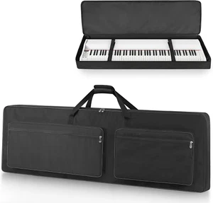 88-Key Keyboard Case โ Full Padded Piano Gig Bag with Adjustable Shoulder Straps - Picture 1 of 12