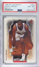 1998-99 SP Authentic NBA 2K Vince Carter #2K5 PSA 8 Rookie RC