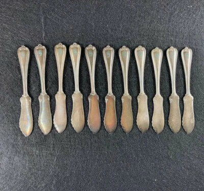 VTG Silver Triple X 1847 Roger Bros Butter Knives Monogram "S"  Set 11 pieces - Image 1 of 4