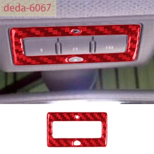 Red Carbon Fiber Inner Car Roof Reading Light Panel Cover For Audi TT 8N 2001-06 - Bild 1 von 7