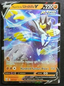 Carta Pokemon Rapid Srike Urshifu V 087/163 2021 Stili di Battaglia Ultra Rara - Foto 1 di 2