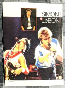 DURAN DURAN / SIMON LEBON LIVE / 1980'S MAGAZINE FULL PAGE PINUP CLIPPING - Picture 1 of 2