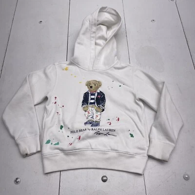 Polo Ralph Lauren Blanco Polo Oso Polar Sudadera con Capucha Jóvenes Niños Talla Pequeña Foto 1 de 4