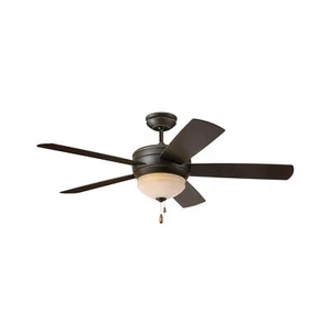 kathy ireland HOME Summerhaven LED Ceiling Fan with Light Kit, 52 Inch | Outd... - Picture 1 of 9