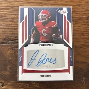 2024 Sage Hit Football Jeshaun Jones Red Autograph Rookie Auto RC #A-JJ4 - Picture 1 of 2