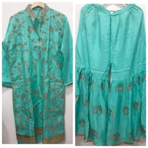 punjabi sharara plazzo women semi-stitched suits - Picture 1 of 1