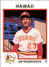 1987 Hawaii Islanders ProCards #11 Jim Rasmussen Council Bluffs Iowa IA Card