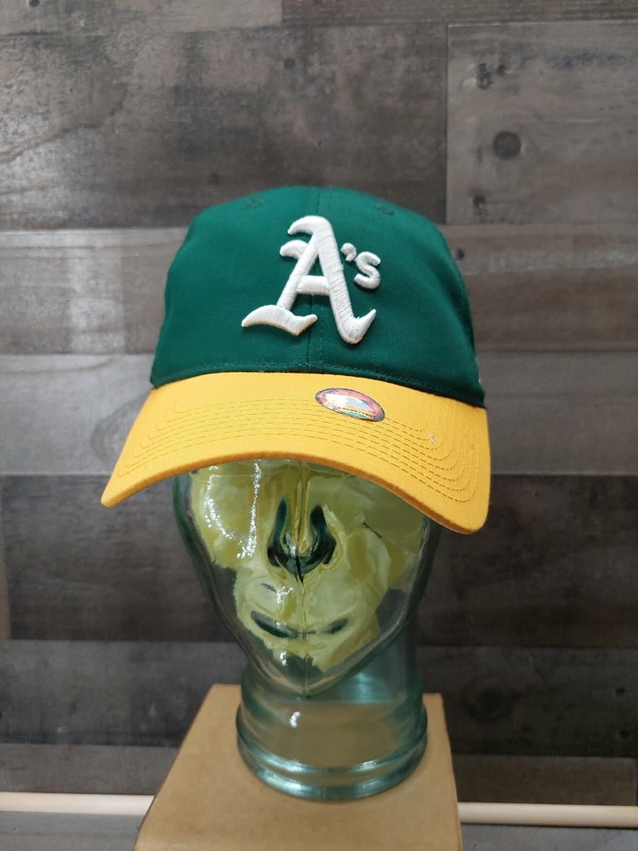 Oakland Athletics A's Major League Baseball MLB Green & Yellow Hook N Loop Hat - Image 1 of 4