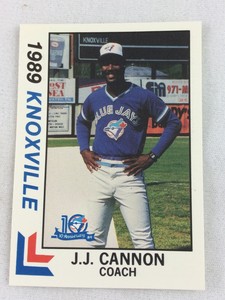 1989 Knoxville Blue Jays-Southen League BEST Baseball Card-J.J. Cannon